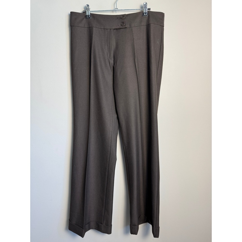 United Colors of Benetton Women Brown Trousers Career Office Professional Cuffed